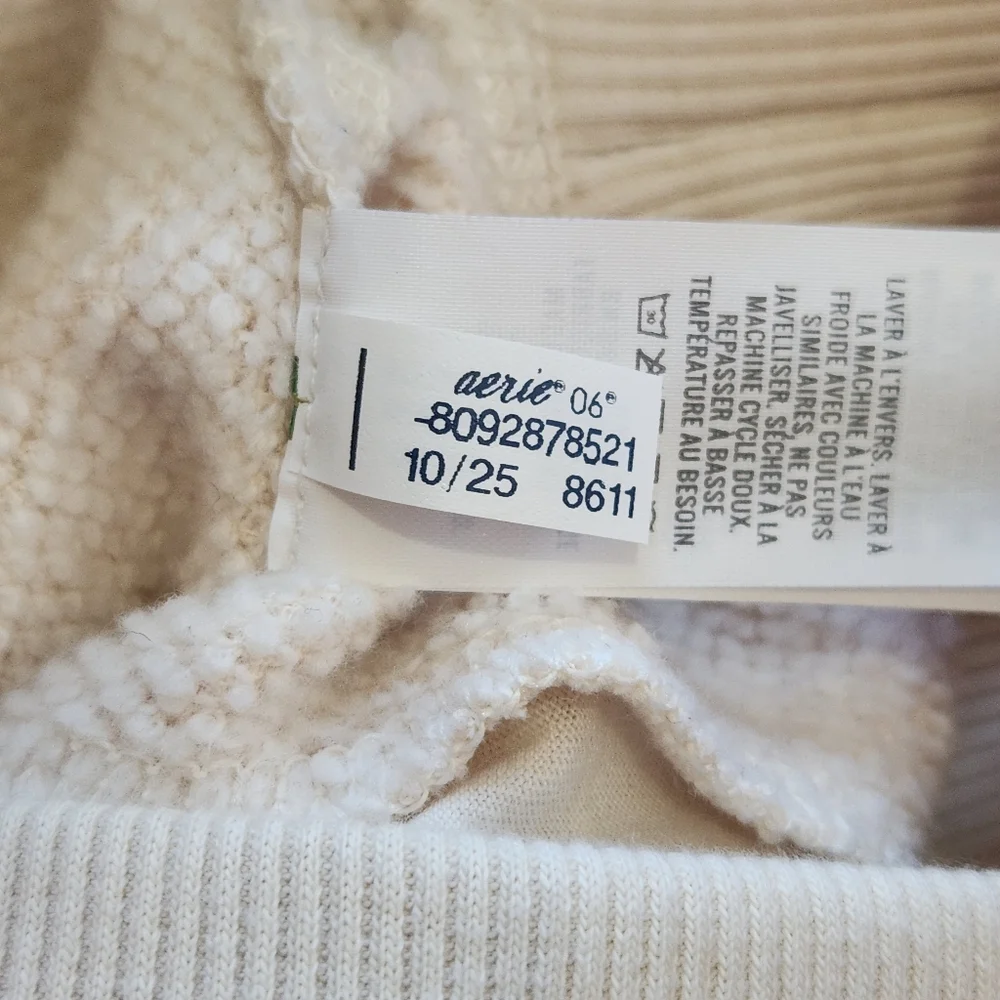 Aerie Après-Chill Trouser Wide Leg Sweatpant - XS Long - Picture 7 of 11